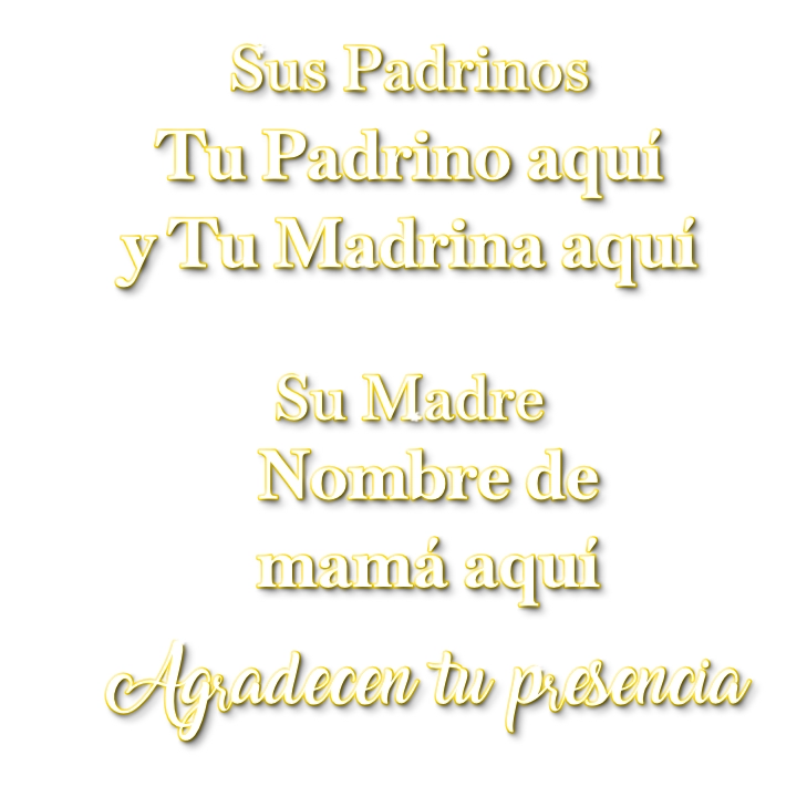 Información de padrinos y madre